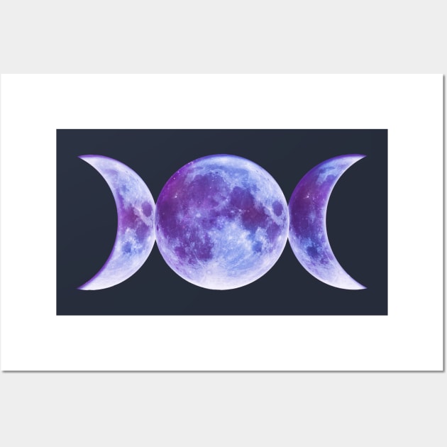 Triple Moon Wall Art by EnchantedWhispers